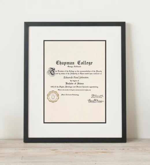 Simply Framed Certificate Gift Card